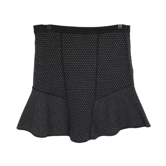 Sandro Jacquared Scale Dot Fit and Flare Mini Skirt Size 8 US